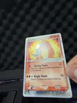 Pokemon Entei Ex Team Magma Vs Aqua Holo 91/95 Nice Vintage Card Rare SWIRL - Image 5