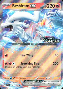 Reshiram ex (Journey Together Stamp) MCAP Misc Cards 030/159 Double Rare Holo NM - Image 1