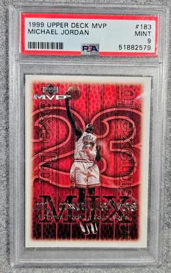 1999-00 Upper Deck MVP - MJ Exclusives Michael Jordan #189 Chicago Bulls- PSA 9 - Image 1