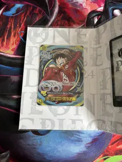 One Piece Day 24 Card Game Premium Card New & Sealed Monkey D Luffy SR OP07-109 - Image 2