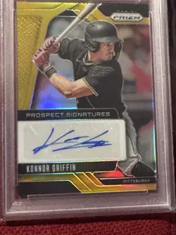 Konnor Griffin 2025 Panini Prizm GOLD AUTO /10 PSA 10 Gem Mint LAST SALE $1650 - Image 3