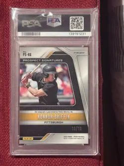 Konnor Griffin 2025 Panini Prizm GOLD AUTO /10 PSA 10 Gem Mint LAST SALE $1650 - Image 4