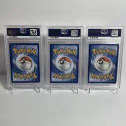 Charmander 044 Squirtle 148 Bulbasaur 143 PSA 9 Kanto Pokemon Starter Set - Image 2