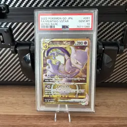 Pokemon TCG Mewtwo Vstar Pokemon Go JPN 091/071 Holo Secret Rare - Image 1