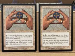 2x Rune of Protection: Lands - Urza's Saga: #39, Magic: The Gathering Mtg LP - Image 1