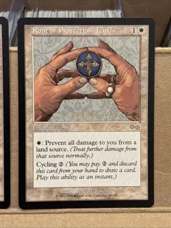 2x Rune of Protection: Lands - Urza's Saga: #39, Magic: The Gathering Mtg LP - Image 3
