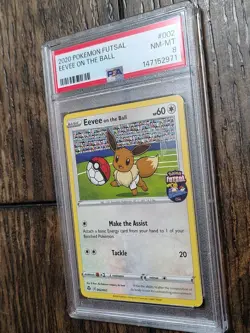 Pokemon TCG - Eevee On the Ball 002/005 - PSA 8 - Image 2