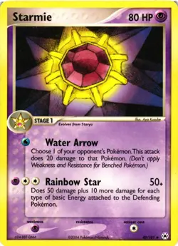 Pokemon TCG Starmie 49/101 Hidden Legends Regular LP/MP - Image 1