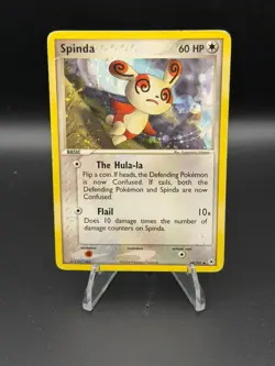 Spinda 48/101 Uncommon Hidden Legends Pokemon Damaged - Image 1