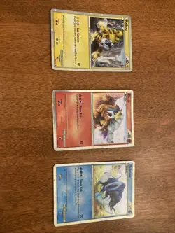 Pokemon TCG HGSS19 HGSS20HGSS21 Raikou, Entei, Suicune LP - Image 1