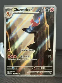 Pokemon TCG Charmeleon SV 151 169/165 Illustration Rare Full Art Holo EN - Image 1