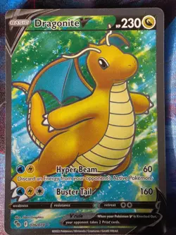 Pokemon TCG Dragonite V 076/078 Pokemon GO (NM/M) - Image 1