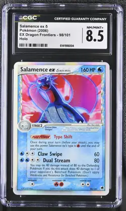 Salamence EX 98/101 Holo EX Dragon Frontiers Pokemon CGC 8.5 NM/Mint+ - Image 1