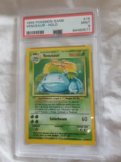 1999 WOTC NEW Pokemon VENUSAUR BASE ENGLISH SET PSA MINT 9, CARD 15/102 🔥💎 📈 - Image 2