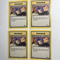 Pokemon 4x - Here Comes Team Rocket! 71/82 Team Rocket - Non-holo MP/HP/C - Image 1