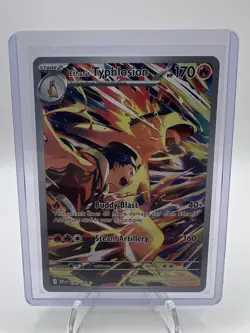 Pokemon Destined Rivals TCG Ethans Typhlosion 190/182 Illustration Rare NM - Image 1