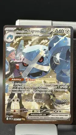 Pokemon Steven's Metagross ex Secret Rare Holo Full Art 289/217 English NM - Image 1