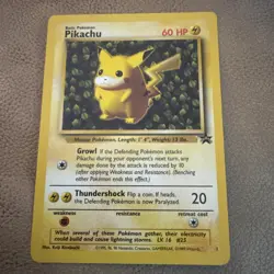 Pokemon Pikachu Black Star Promo Rare Regular 1/1 Wizards TCG 1999 - Image 1