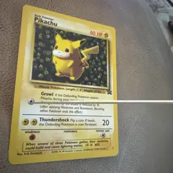 Pokemon Pikachu Black Star Promo Rare Regular 1/1 Wizards TCG 1999 - Image 2