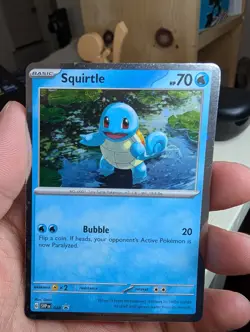 Squirtle - (Cosmos Holo) 048 Sv: Scarlet & Violet Promo Cards Holo *HD SWIRL - Image 3