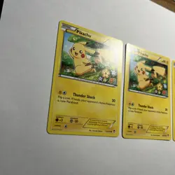 Pokemon x3 | Pikachu 27/111 | Furious Fists | Non Holo - All LP - Image 4