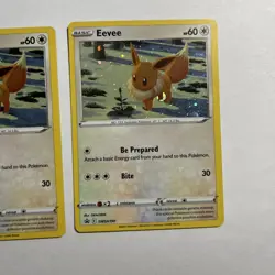 Pokemon x3 - Eevee Black Star Promo SWSH190 Cosmos Holo - All LP-MP - Image 2