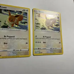 Pokemon x3 - Eevee Black Star Promo SWSH190 Cosmos Holo - All LP-MP - Image 3