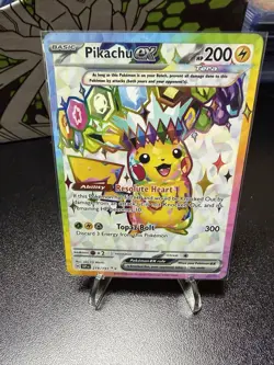 Pokemon Pikachu ex 219/191 Sv08 Surging Sparks Ultra Rare Full Art Holo ENG - Image 1
