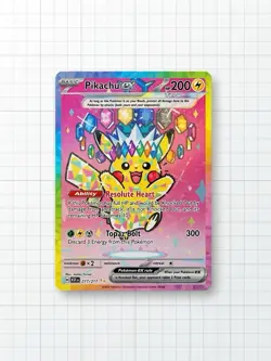 Pokemon TCG Pikachu ex 219/191 SV08 Surging Sparks Ultra Rare Full Art Holo - Image 2