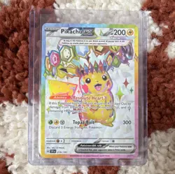 Pokemon TCG Pikachu ex 219/191 SV08 Surging Sparks Ultra Rare Full Art Holo EN - Image 1