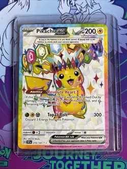 Pokemon Pikachu ex 219/191 SV08 Surging Sparks Ultra Rare Full Art Holo - Image 3