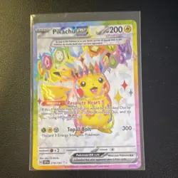Pokemon Pikachu EX 219/191 SV8 Surging Sparks Full Art Ultra Rare Holo - Image 1