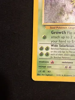 Pokemon TCG Erika's Venusaur Holo Rare Gym Challenge 4/132 English 2000 HP/DM - Image 2