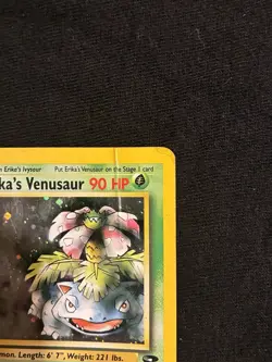 Pokemon TCG Erika's Venusaur Holo Rare Gym Challenge 4/132 English 2000 HP/DM - Image 4