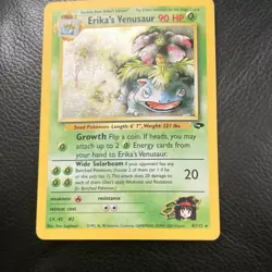 Erika's Venusaur 4/132 Gym Challenge Holo Rare Unlimited 90 HP Stage 2 - Image 1