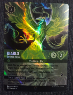 Disney Lorcana Ursula's Return Enchanted Diablo Devoted Herald EN NM Rare - Image 2