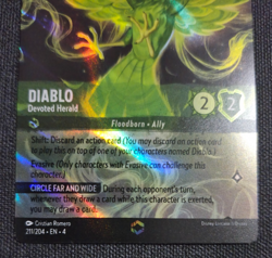Disney Lorcana Ursula's Return Enchanted Diablo Devoted Herald EN NM Rare - Image 3