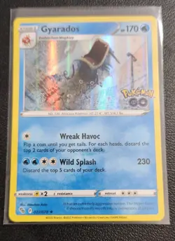 Gyarados STAMPED + ERROR HOLO BLEED 022/078 Pokemon TCG Card GO Near Mint NM - Image 1