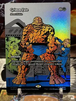 Beast Within (0075 - Grimm Fate) ✨FOIL✨[Marvel Super Heroes] MTG - Image 1