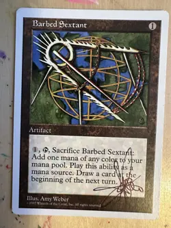 MTG ARTIST PROOF WB Barbed Sextant AP Art Sketch Amy WEBER Magic - Image 2