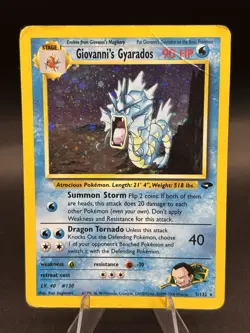 Wizards of the Coast Pokemon TCG Giovanni's Gyarados 5/132 Holo Rare 90 HP - Image 1