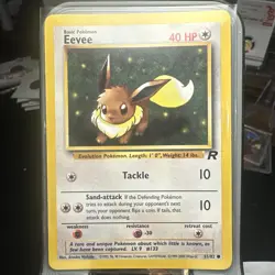 Eevee 55/82 Team Rocket Regular Pokemon Vintage - Image 1