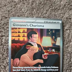 Pokemon TCG - S&V 151 - 204/165 Giovanni's Charisma - SIR - NM - Image 4