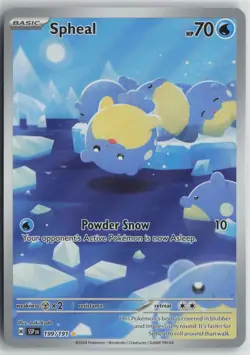 Spheal 199/191 Illustration Rare Surging Sparks Pokemon Near Mint - Image 1