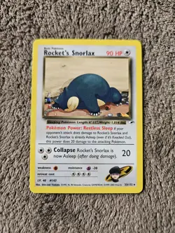 Pokemon TCG - Rocket's Snorlax - 33/132 - Gym Heroes LP - Image 1