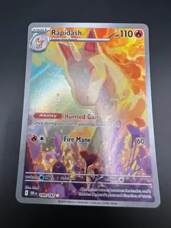 Rapidash 189/182 Destined Rivals Illustration Rare Pokemon TCG - Image 1