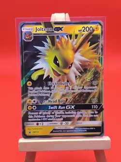 Jolteon GX SM173 Sun & Moon Ultra Rare Holo Black Star Promo Pokemon Card - Image 3