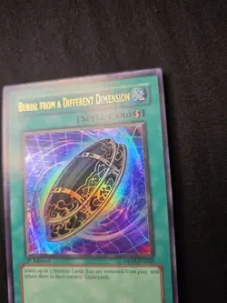 Yugioh TCG Burial from a Different Dimension DP03-EN026 1st Edition LP - Image 5