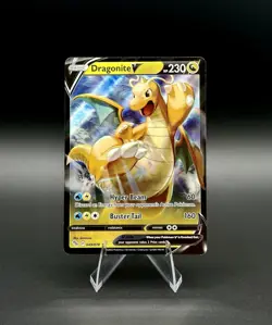 Dragonite V 049/078 Pokemon GO Holo Ultra Rare Pokemon Card NM - Image 1