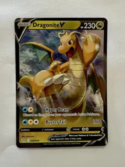 Dragonite V Holo Ultra Rare Pokemon GO 049/078 NM M034 - Image 1